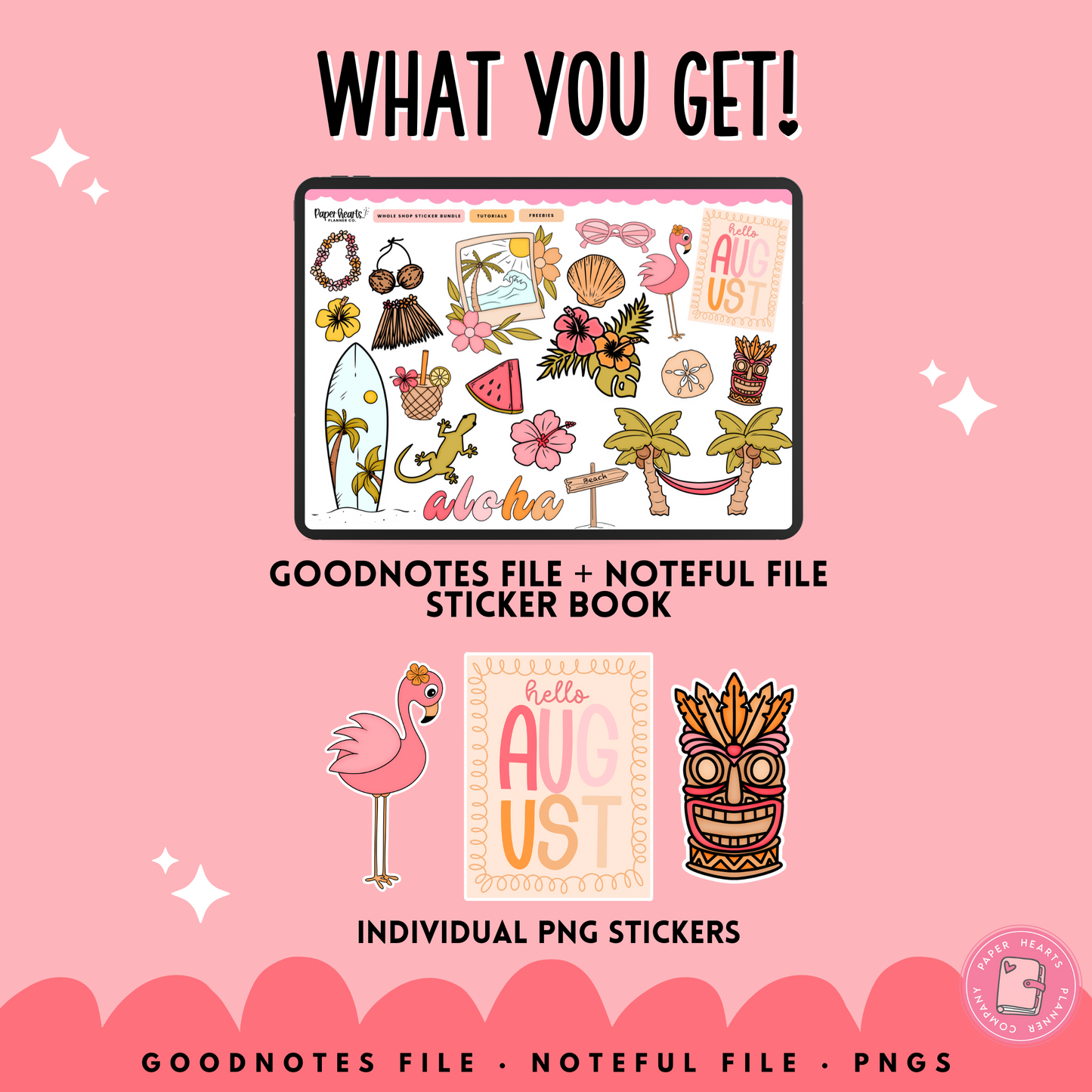 Aloha August Stickers
