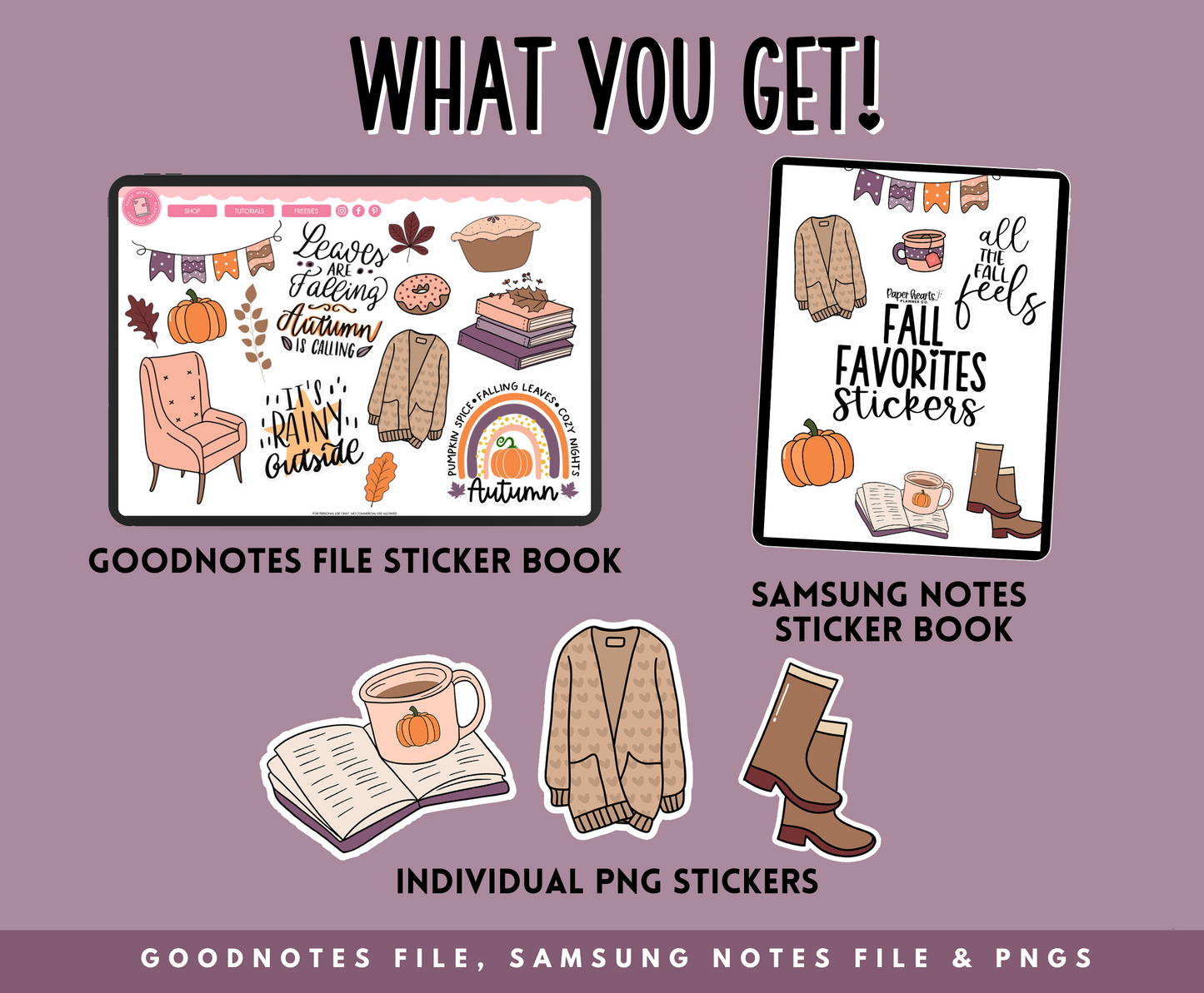Fall Favorites Stickers