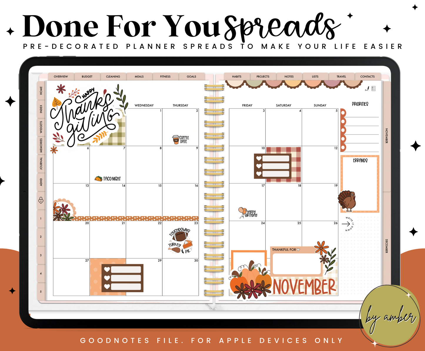 Give Thanks Monthly Done For You Spread