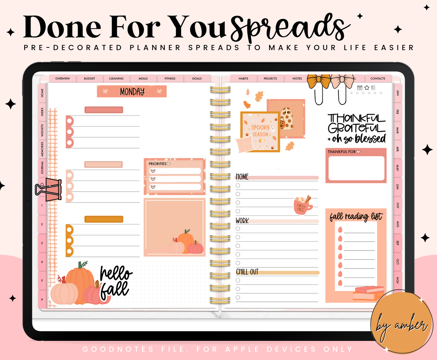 Cute Fall Daily Done For You Spread