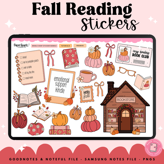Fall Reading Stickers