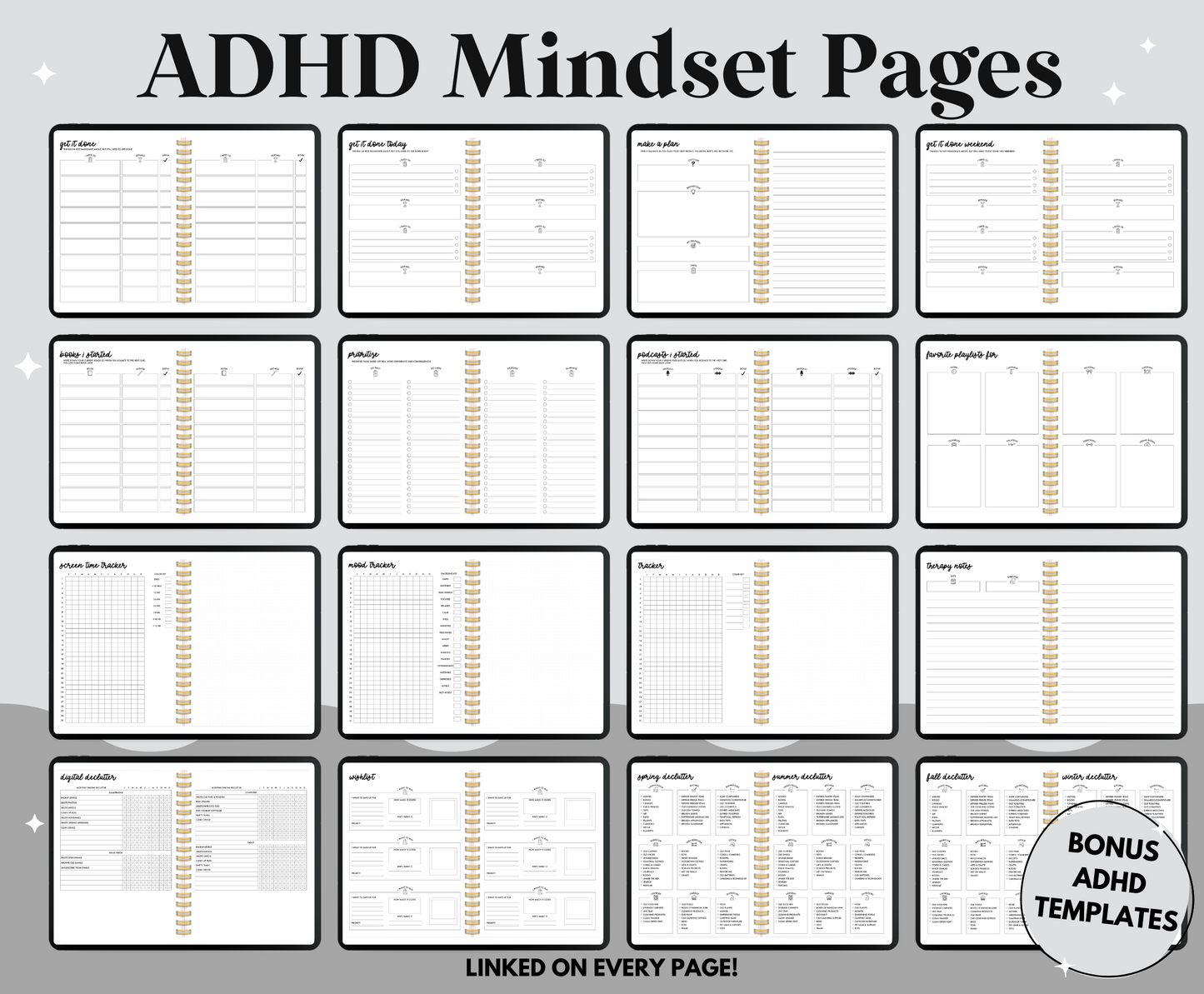 2024 Seasonal ADHD Digital Planner