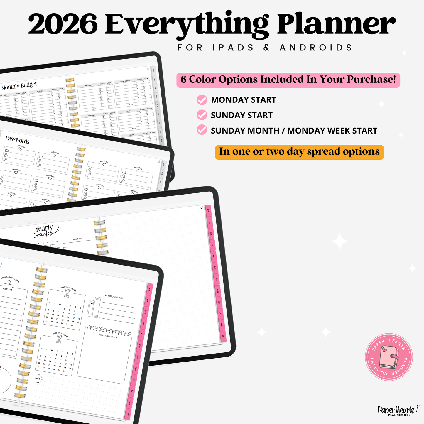 2026 Everything Planner With Coils