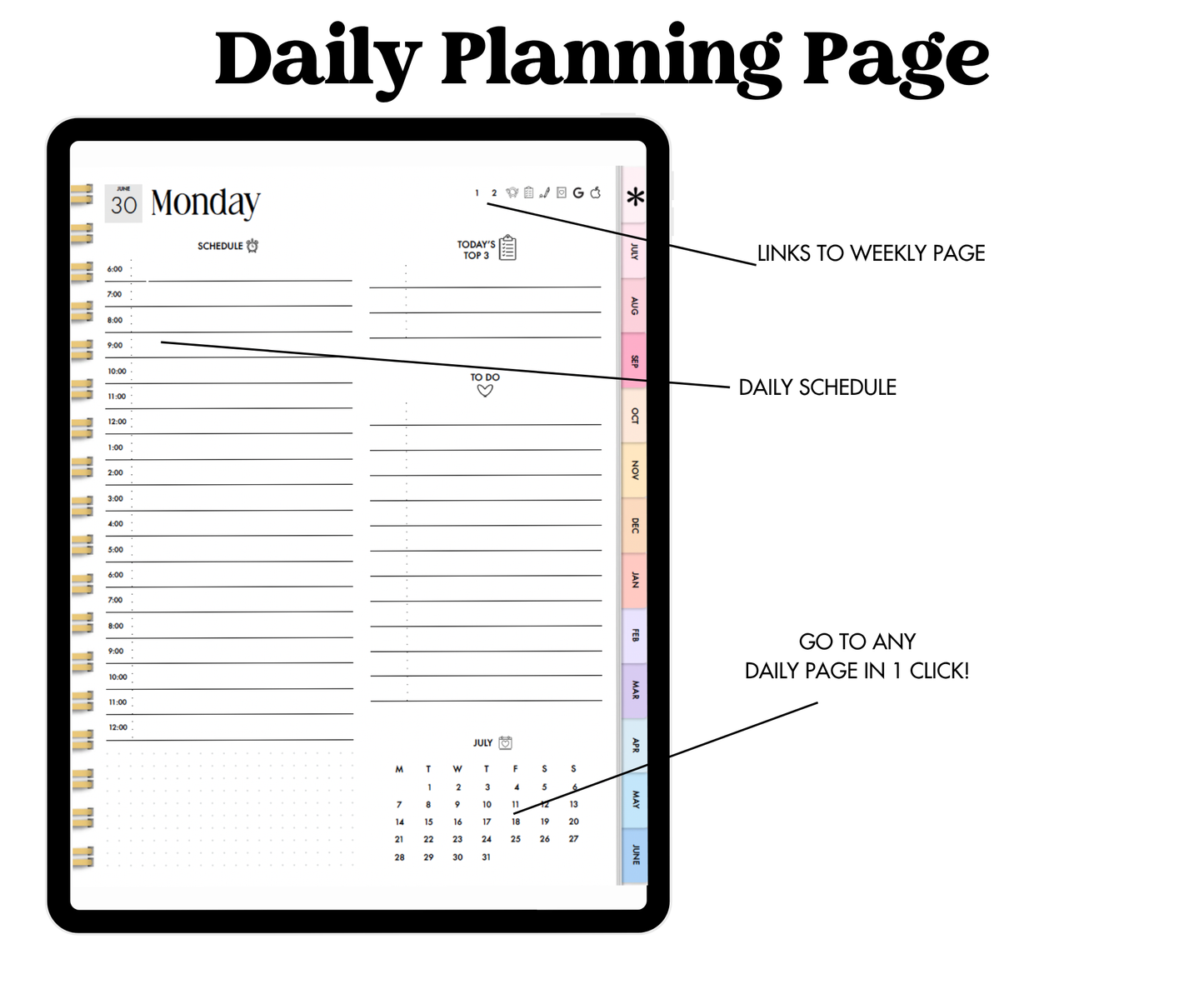 25-26 Midyear Pastel Portrait Everything Planner