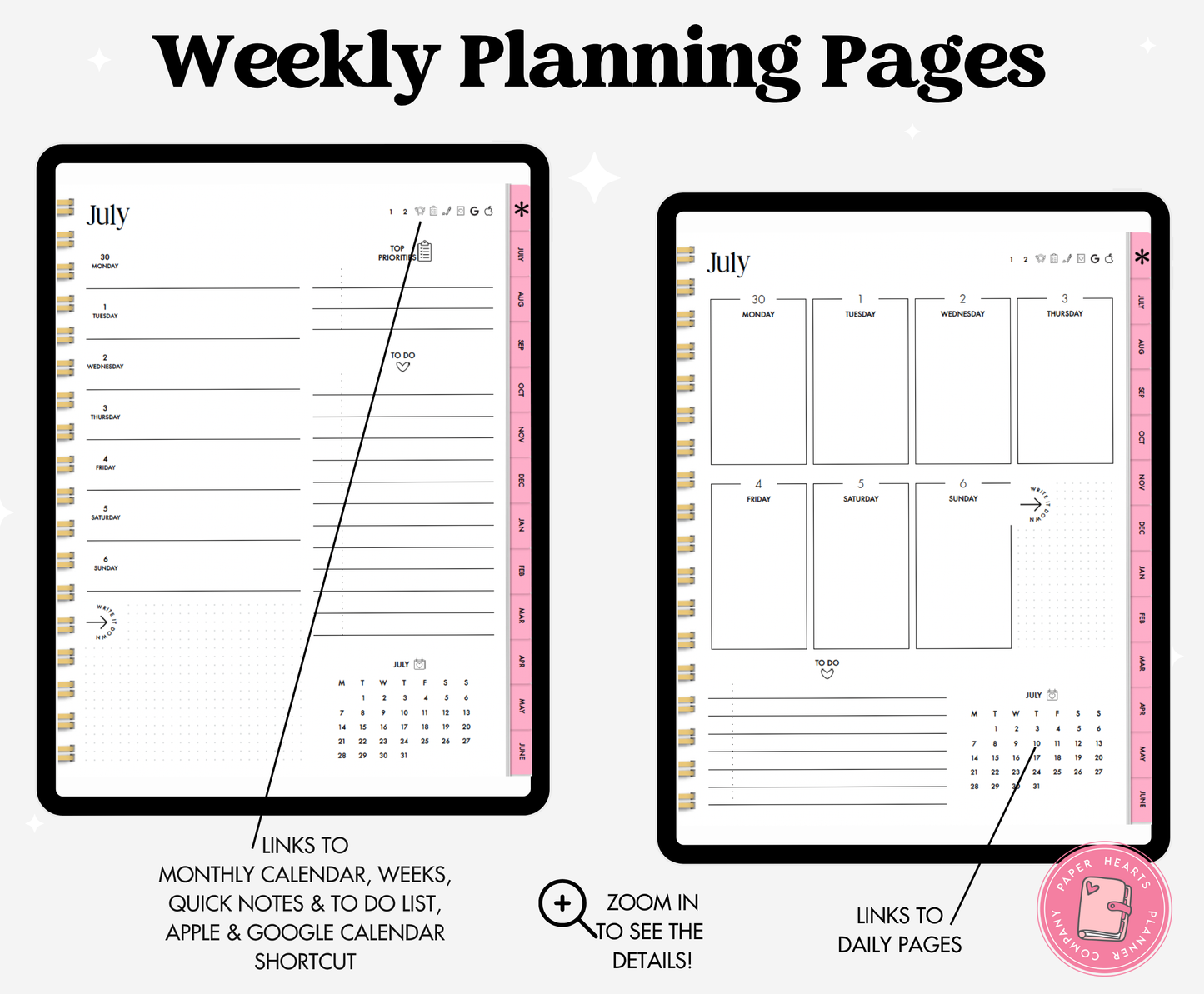 25-26 Midyear Pink Portrait Everything Planner