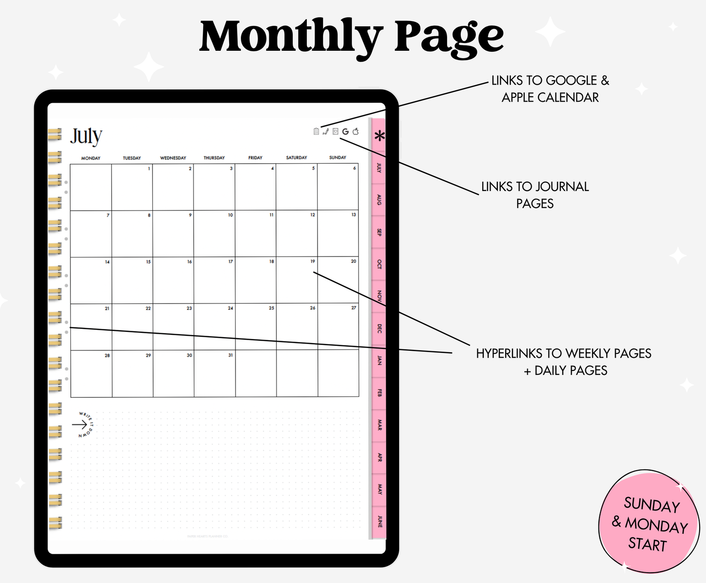 25-26 Midyear Pink Portrait Everything Planner
