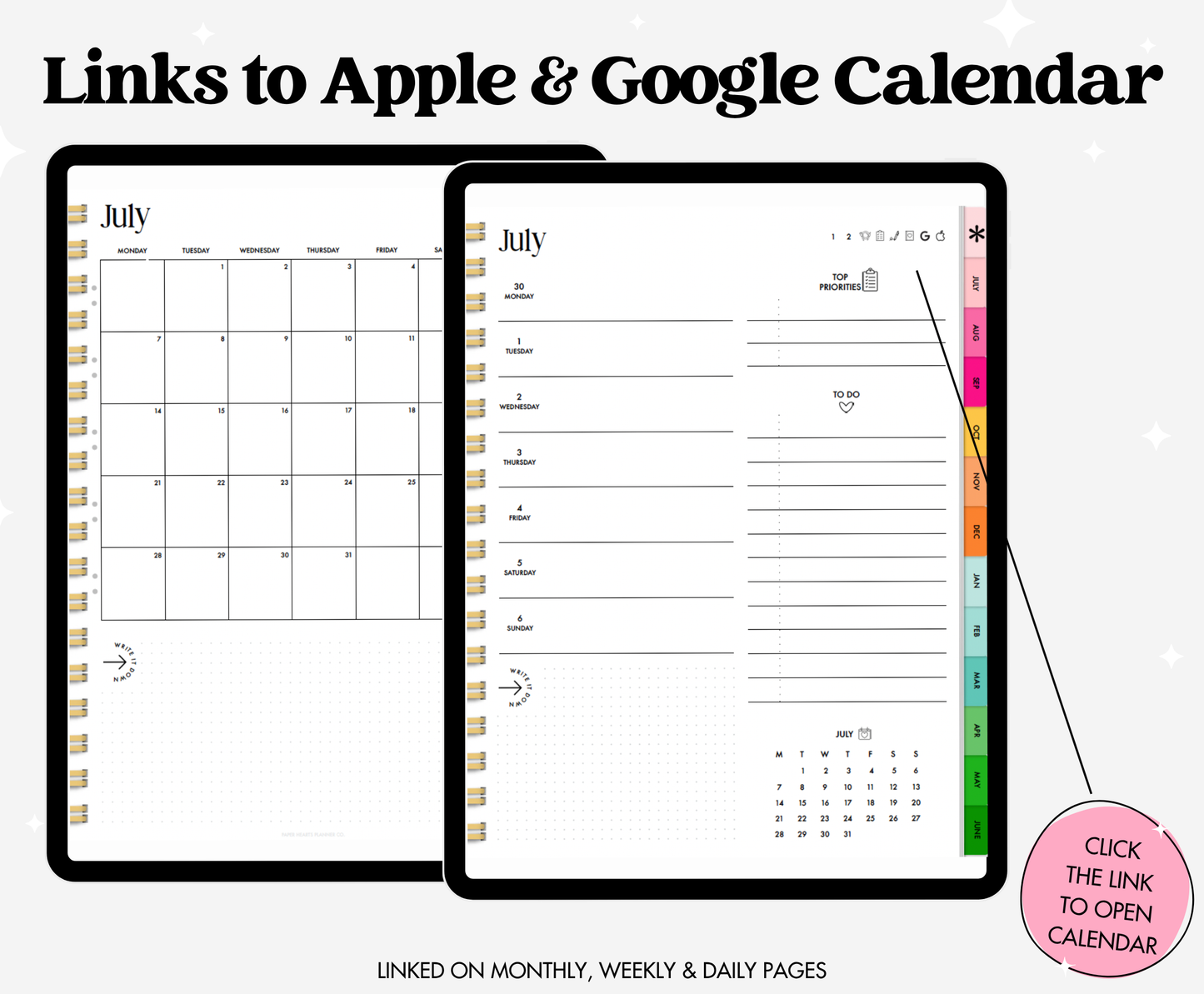 25-26 Midyear Rainbow Portrait Everything Planner