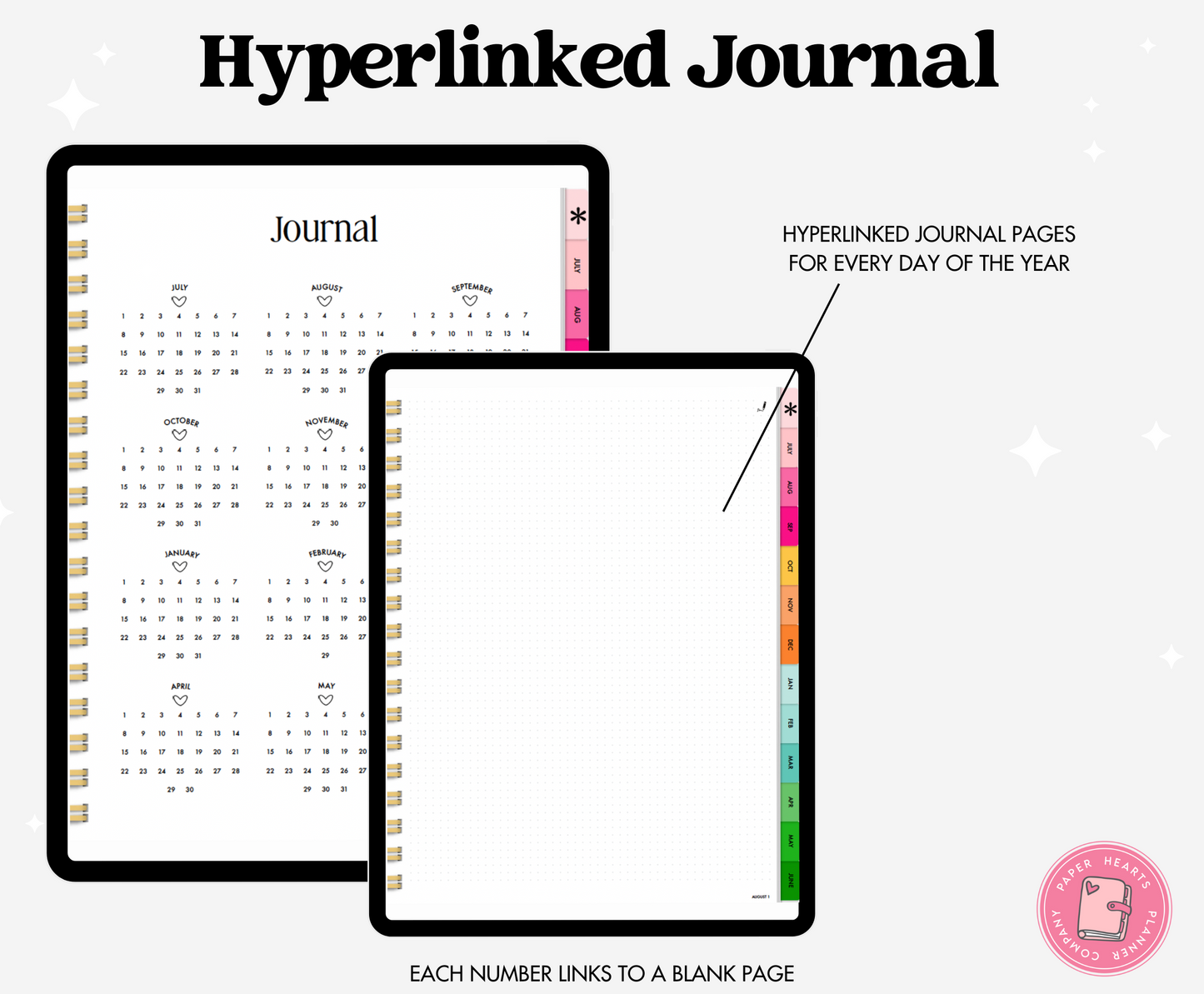25-26 Midyear Rainbow Portrait Everything Planner