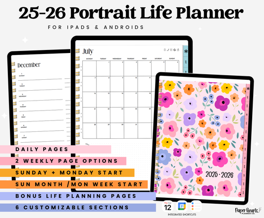 25-26 Midyear Seasonal Portrait Everything Planner