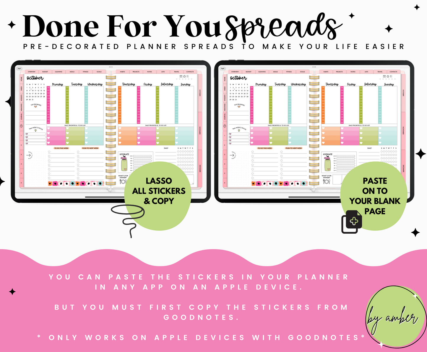 Bright Functional ADHD Weekly Done For You Spread