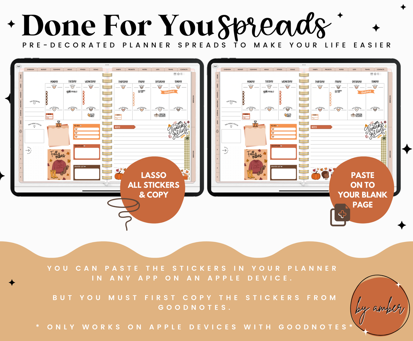 Give Thanks Vertical Weekly Done For You Spread