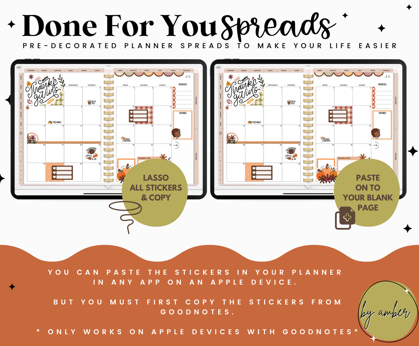 Give Thanks Monthly Done For You Spread