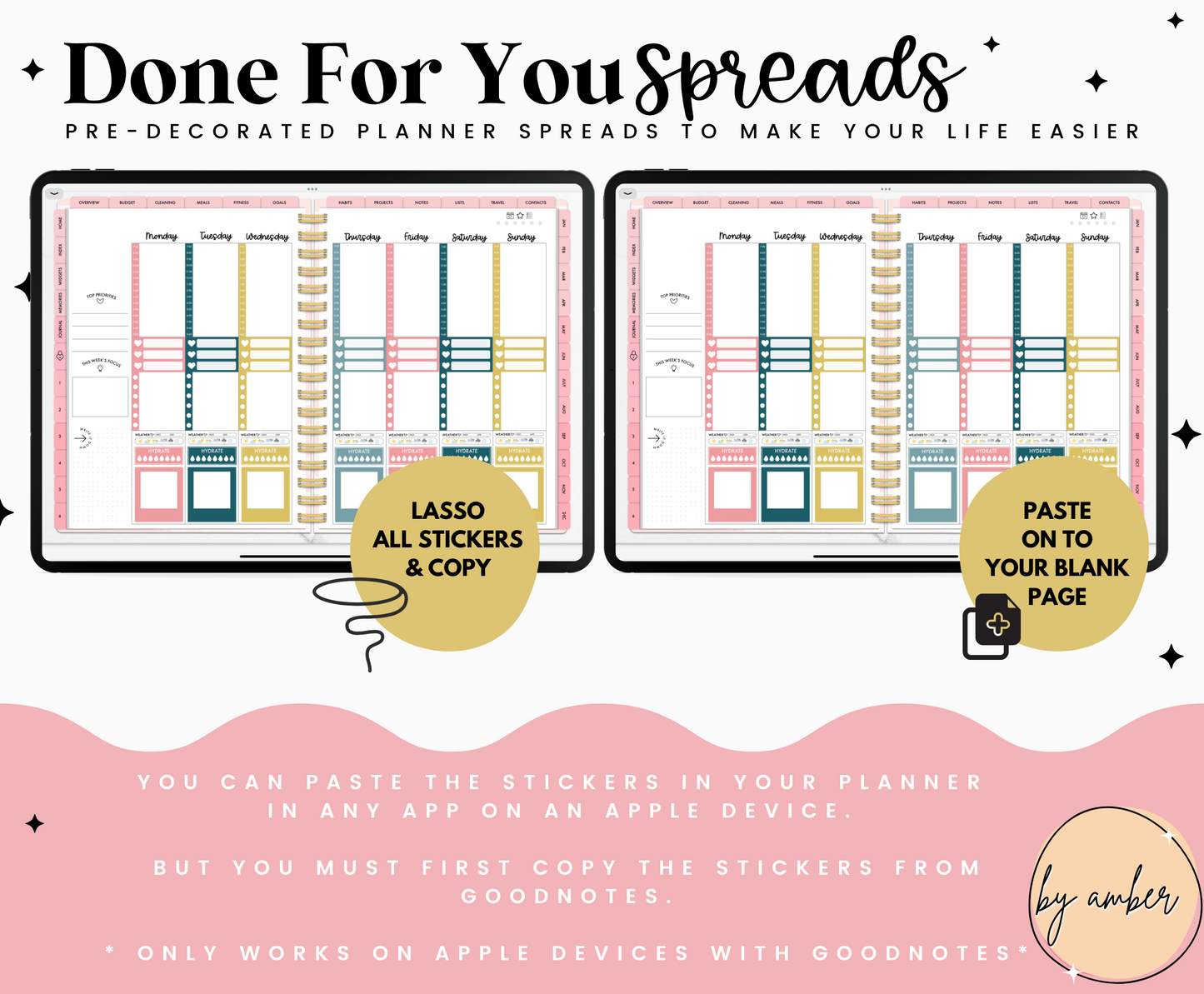 Functional Vertical Weekly Done For You Spread