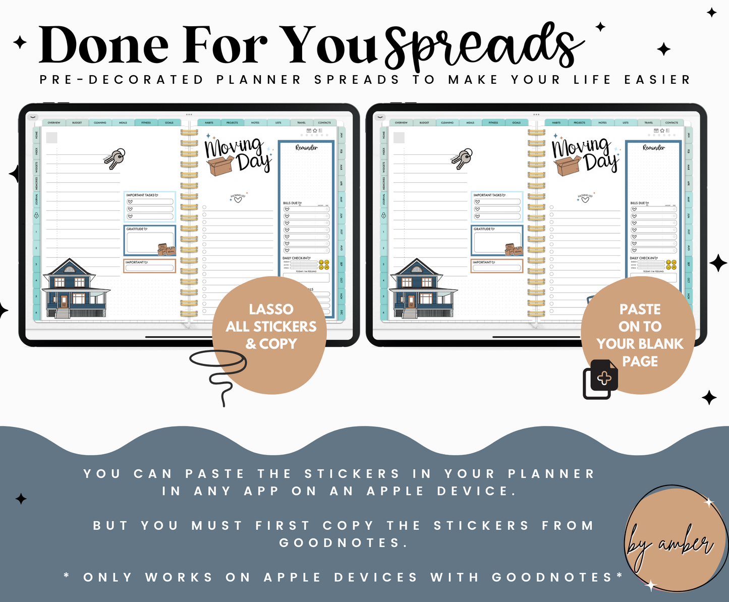 Moving Day Daily Done For You Spread
