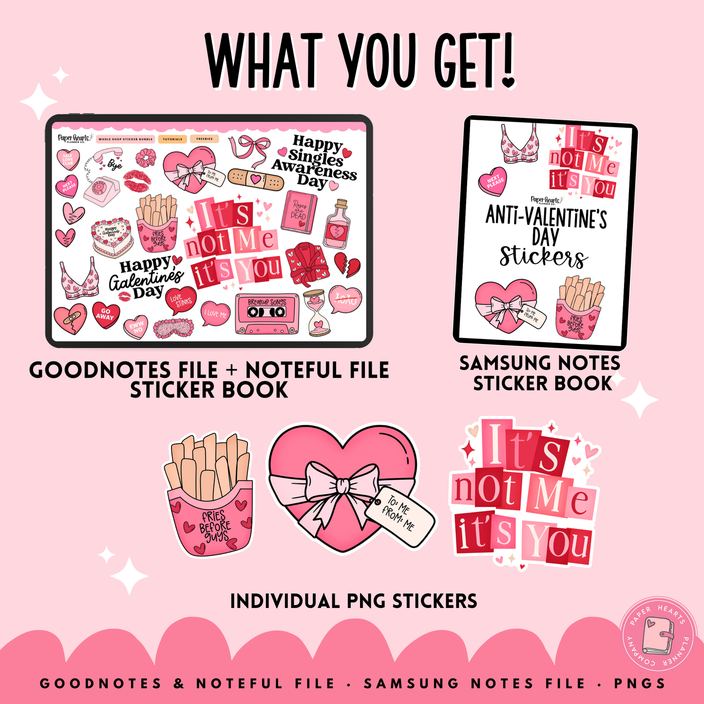 Anti-Valentine's Day Stickers
