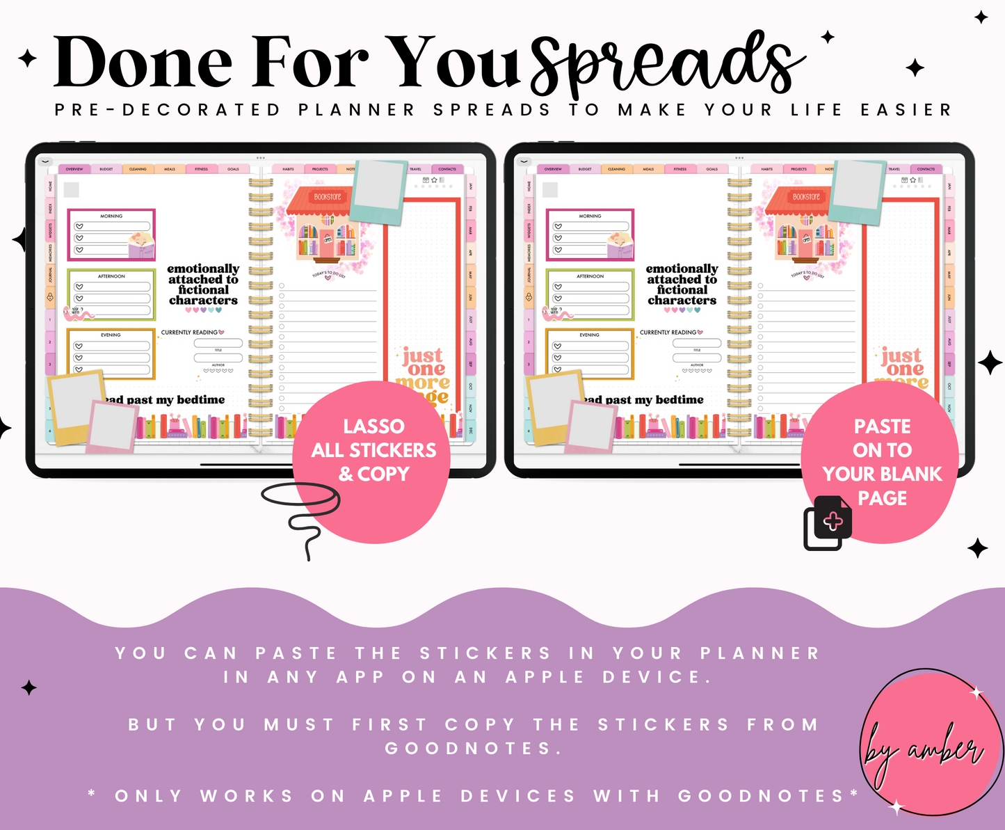 Book Lovers Daily Done For You Spread