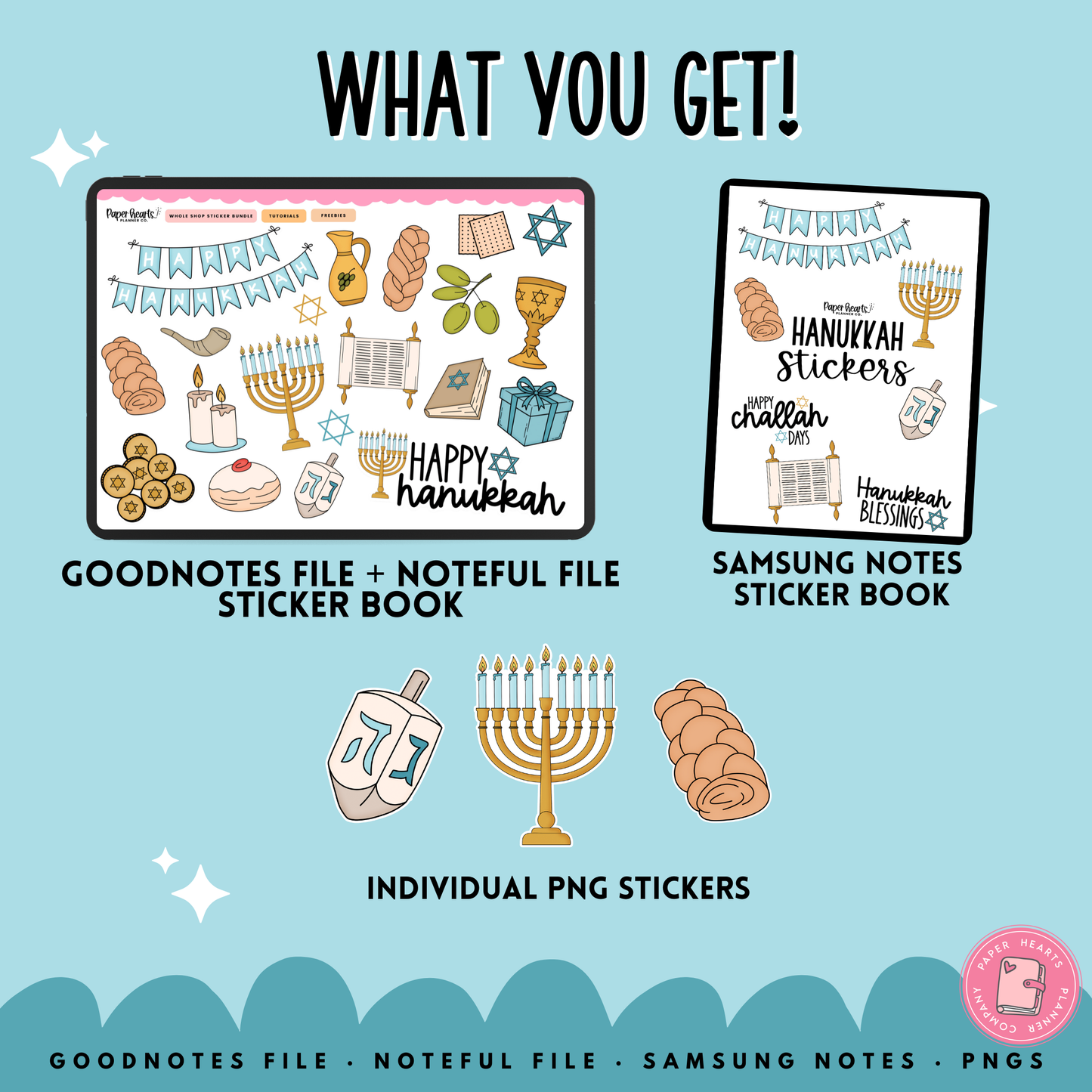 Hanukkah Stickers