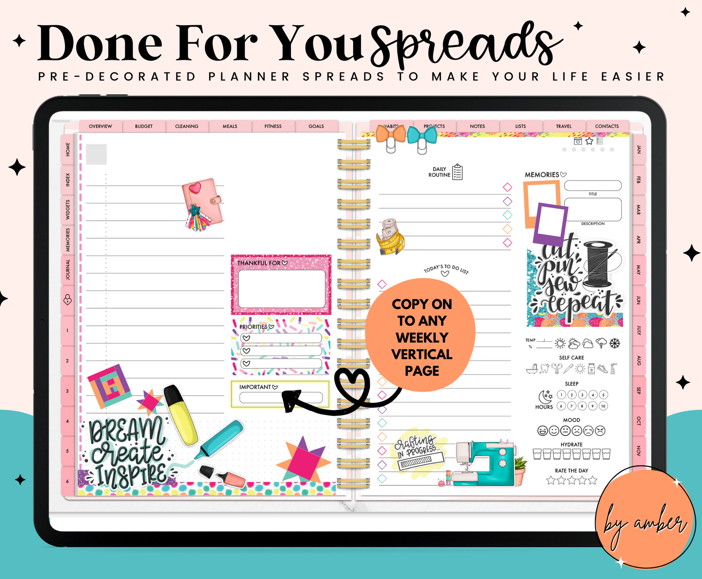 Quilting and Sewing Daily Done For You Spread