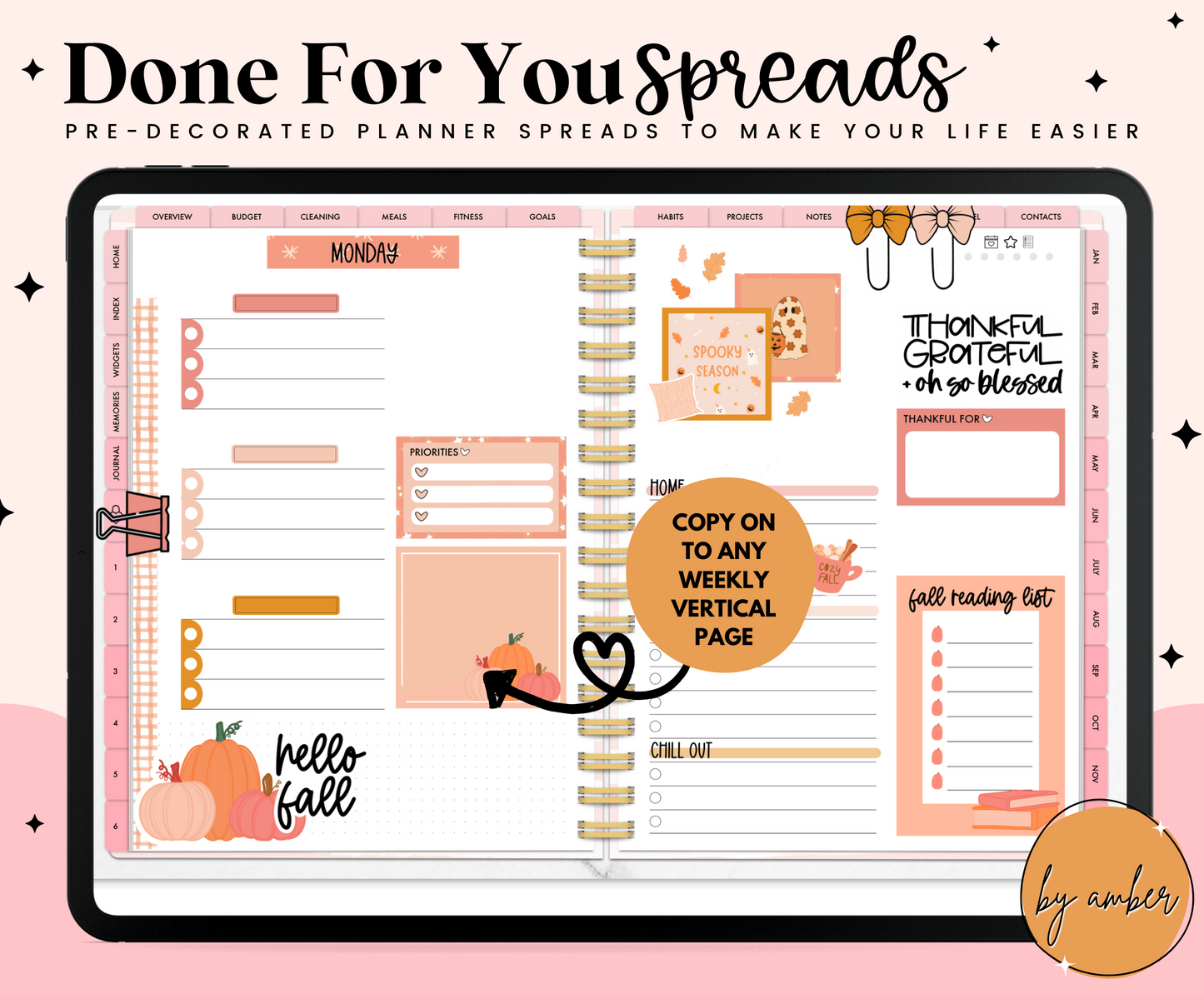 Cute Fall Daily Done For You Spread