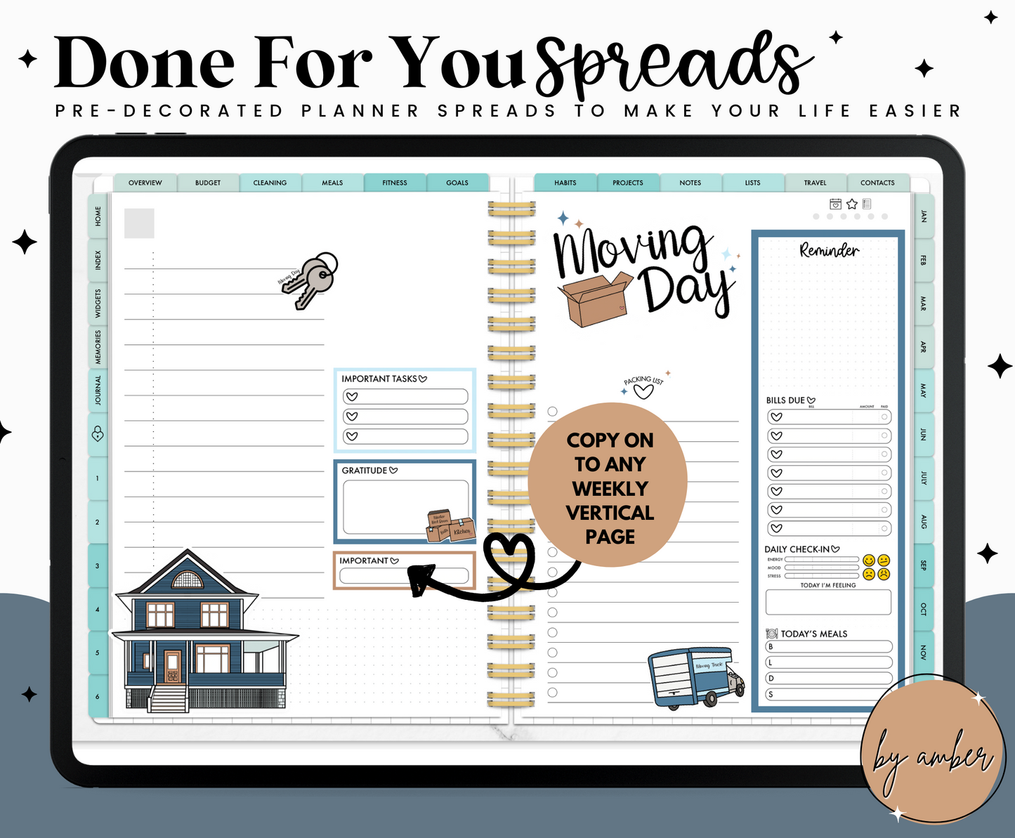 Moving Day Daily Done For You Spread
