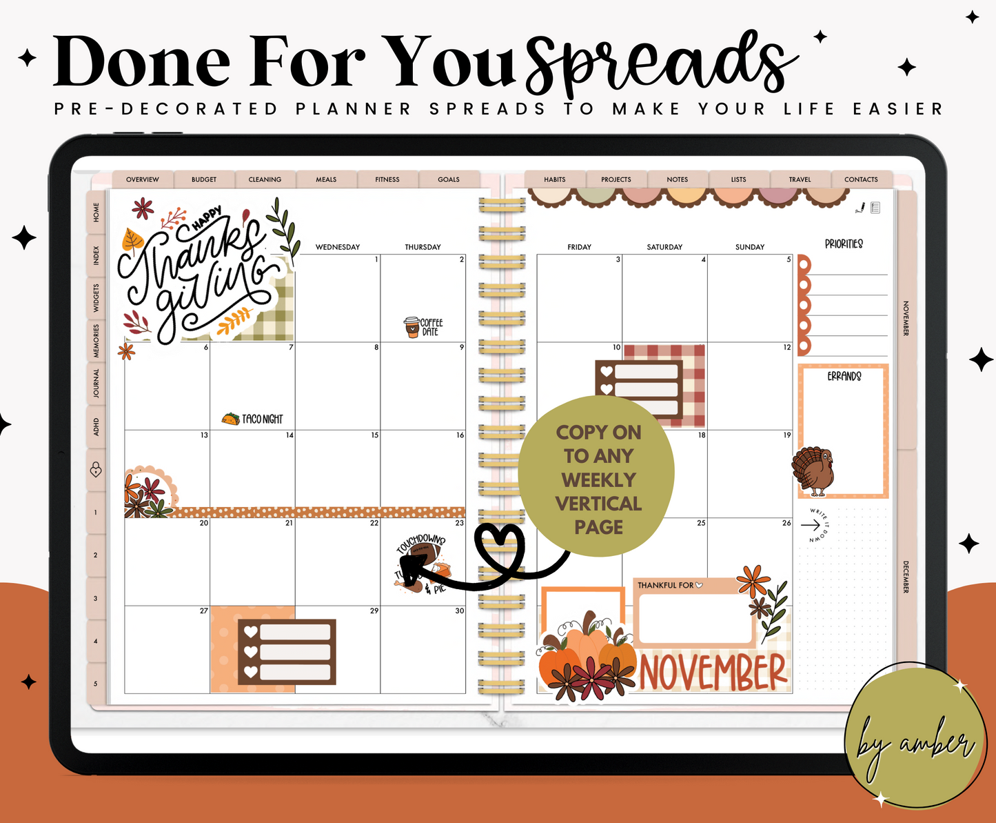 Give Thanks Monthly Done For You Spread