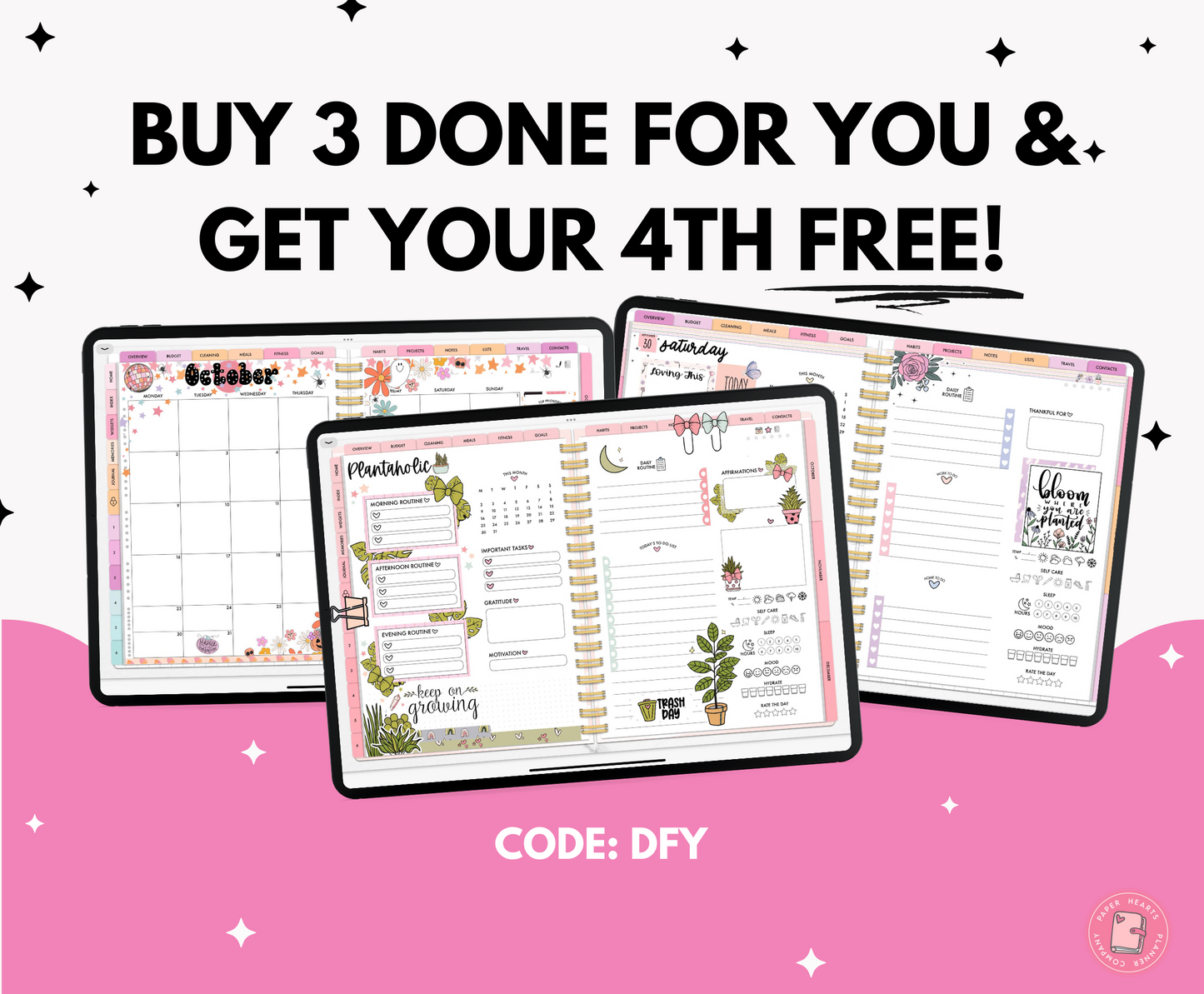 Bright Functional ADHD Weekly Done For You Spread
