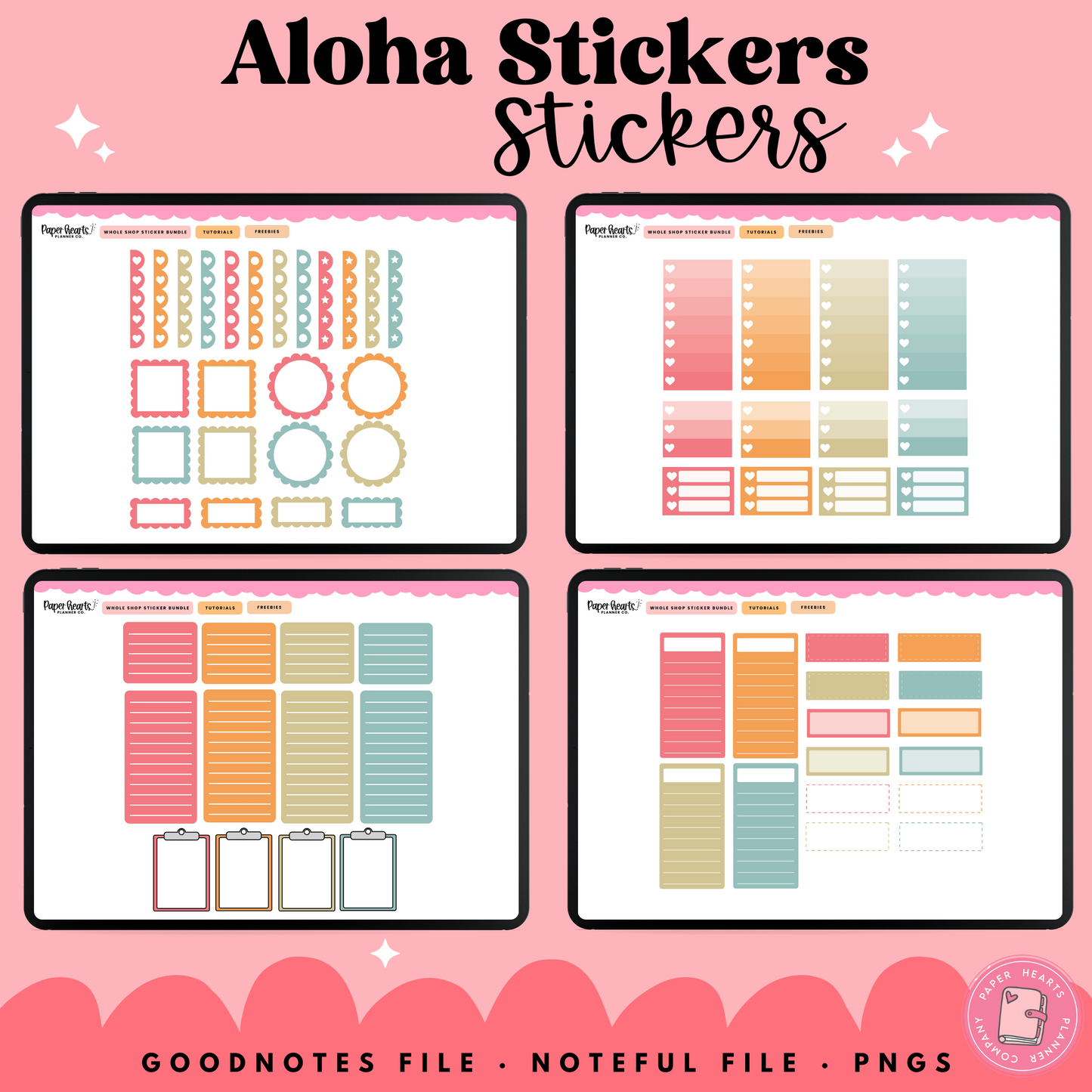 Aloha August Stickers