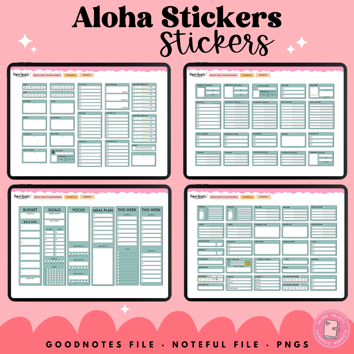 Aloha August Stickers