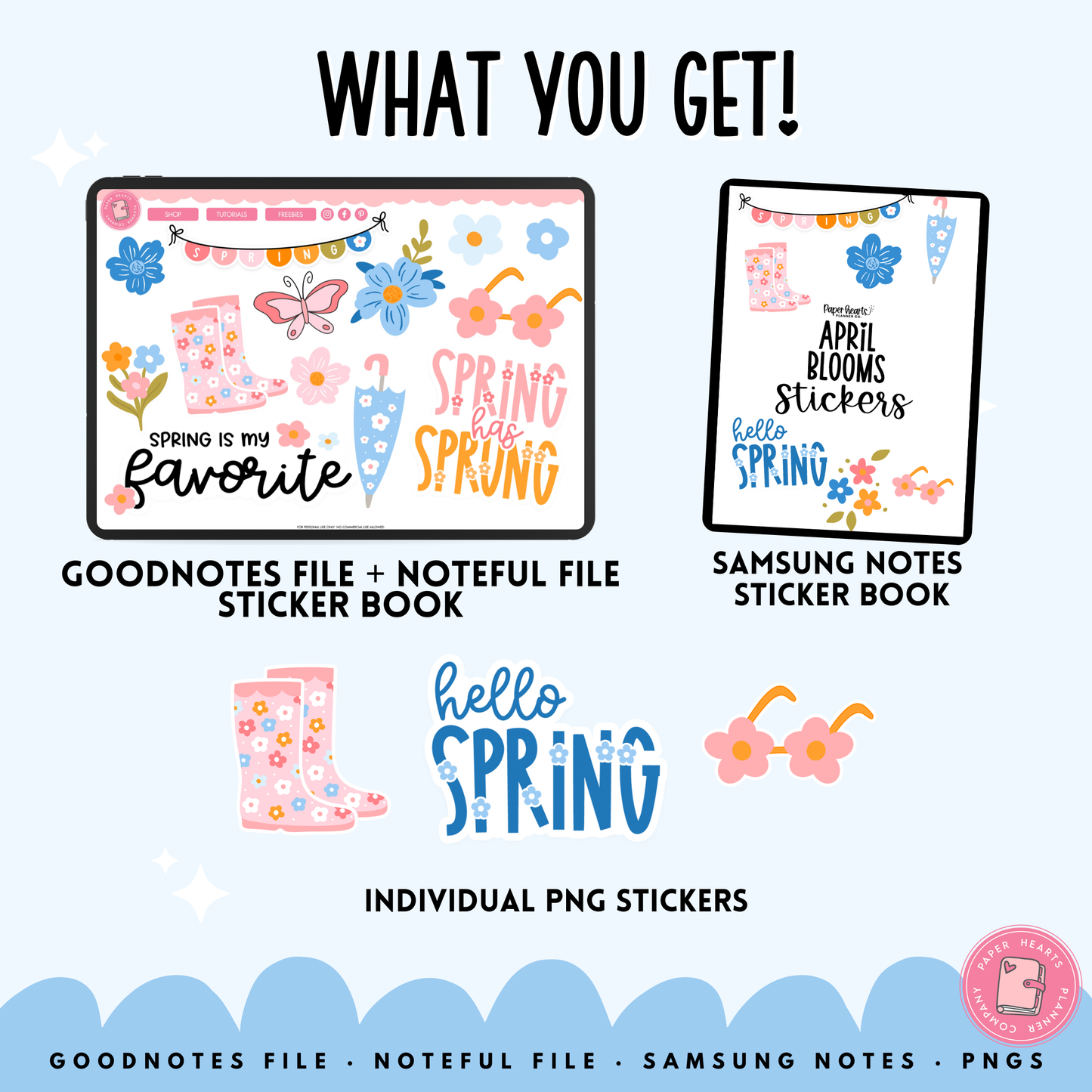 April Blooms Stickers
