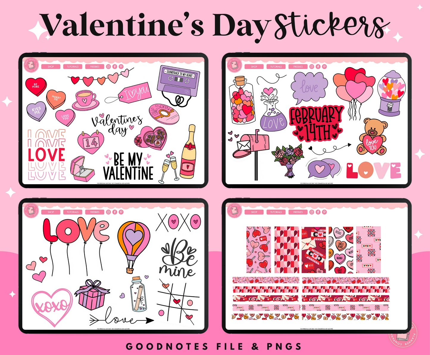 Be My Valentine Stickers