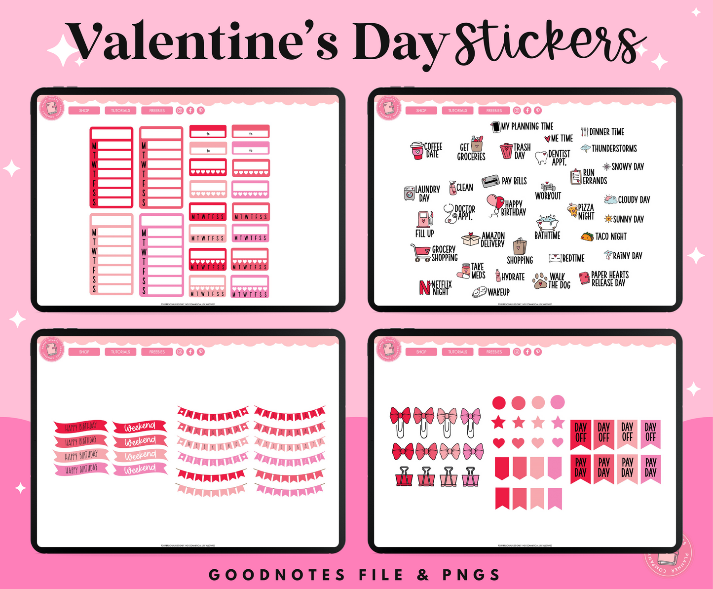 Be My Valentine Stickers