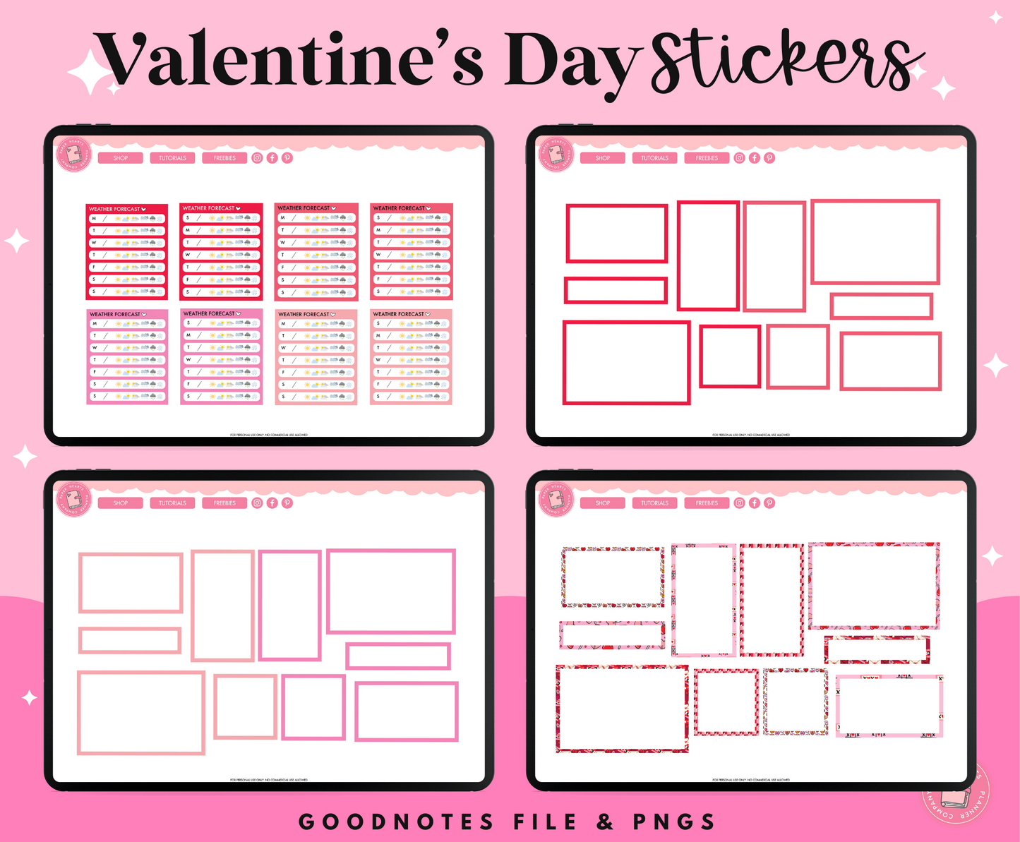 Be My Valentine Stickers