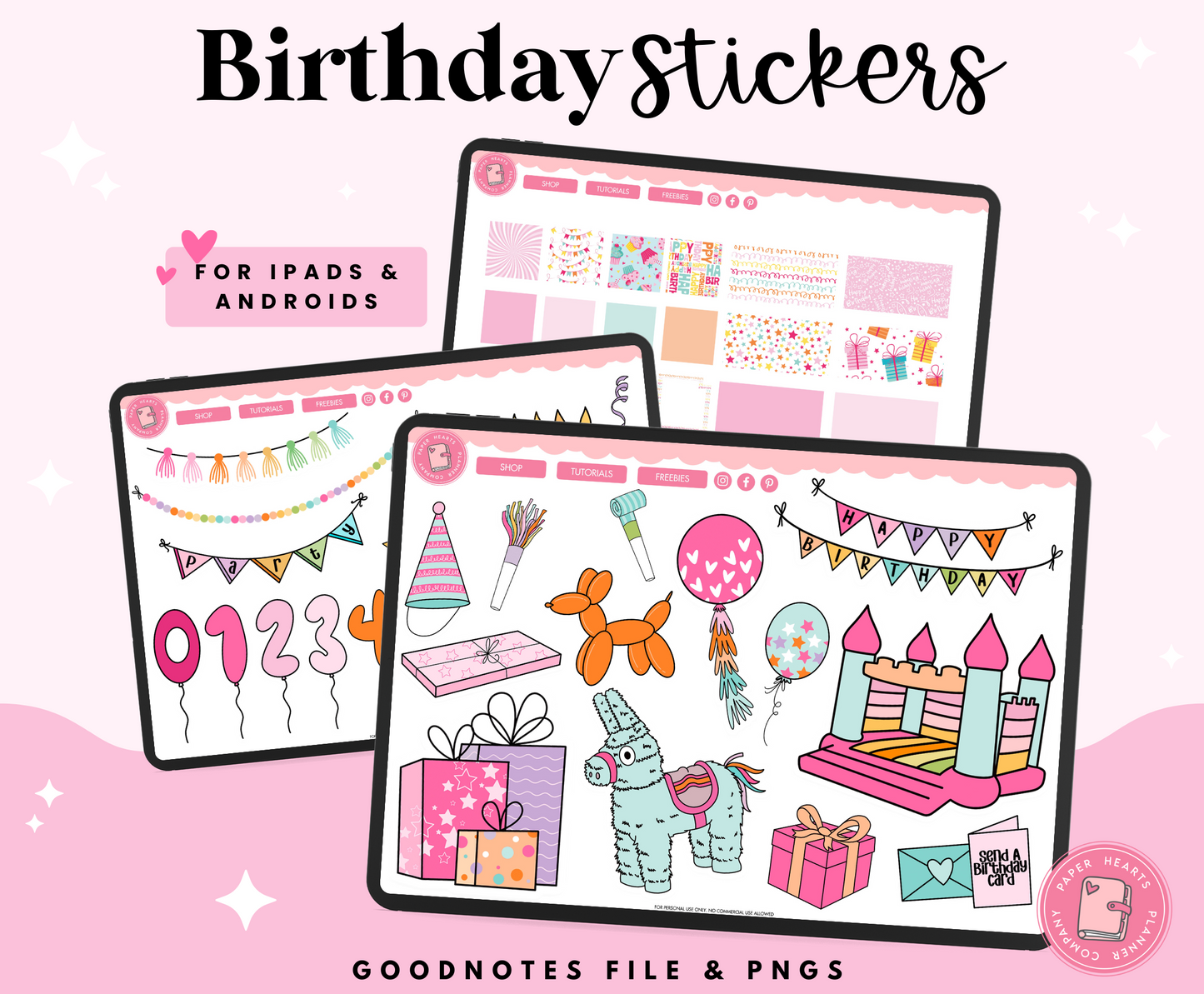 Birthday Planner Stickers