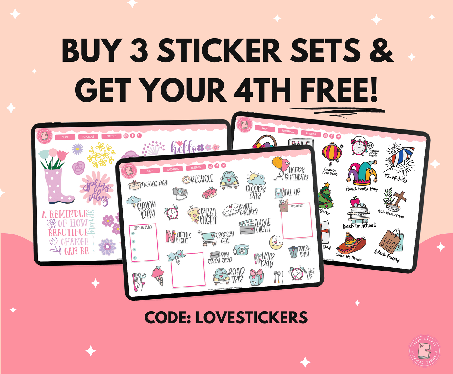 Boho Plants Digital Stickers