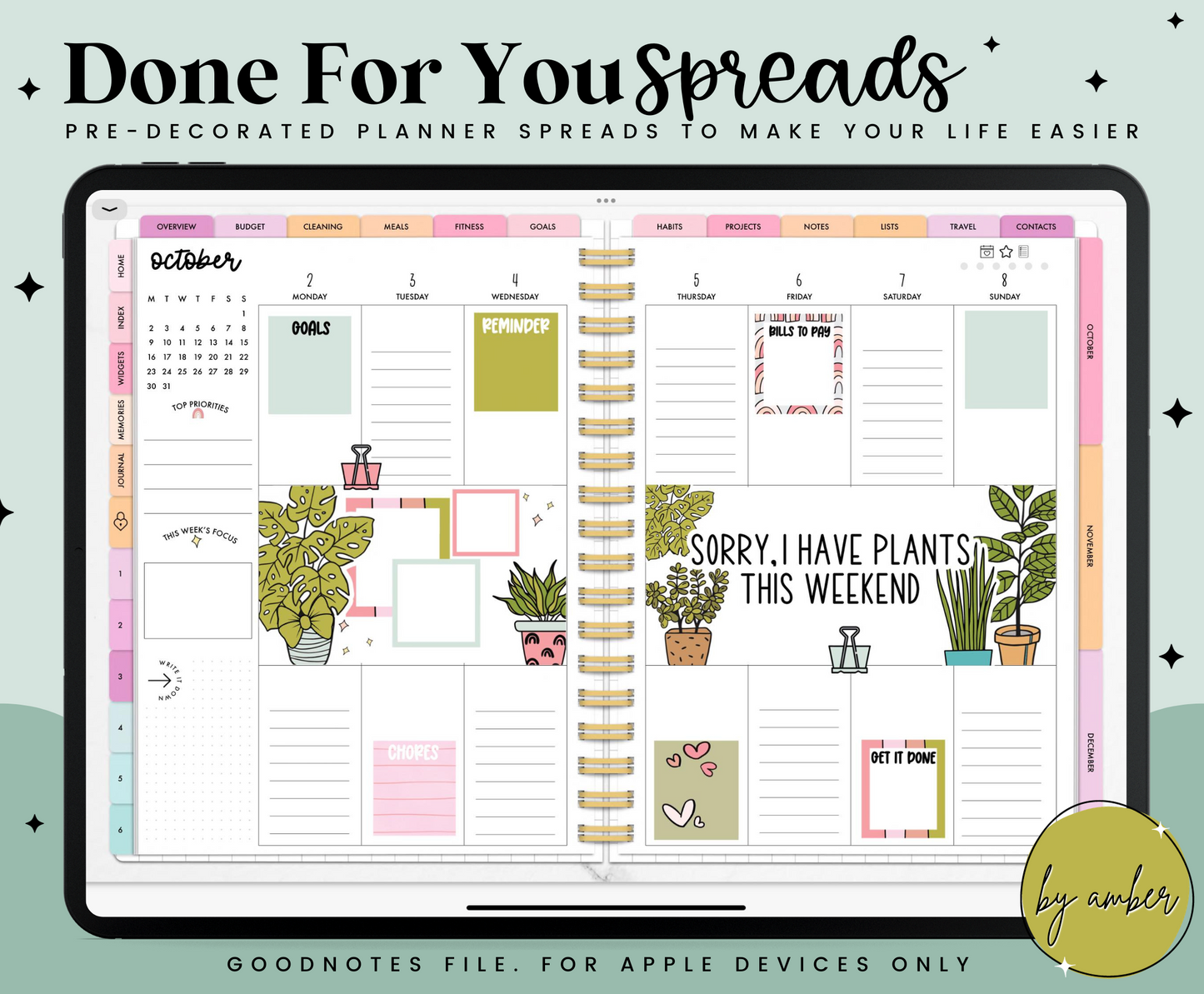 Boho Plants Vertical Done For You Spread