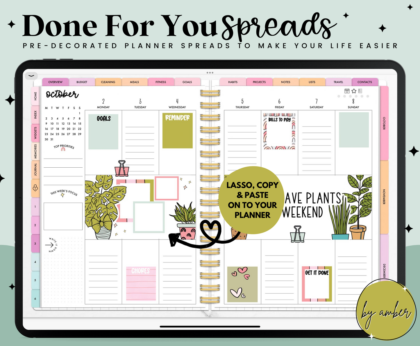 Boho Plants Vertical Done For You Spread