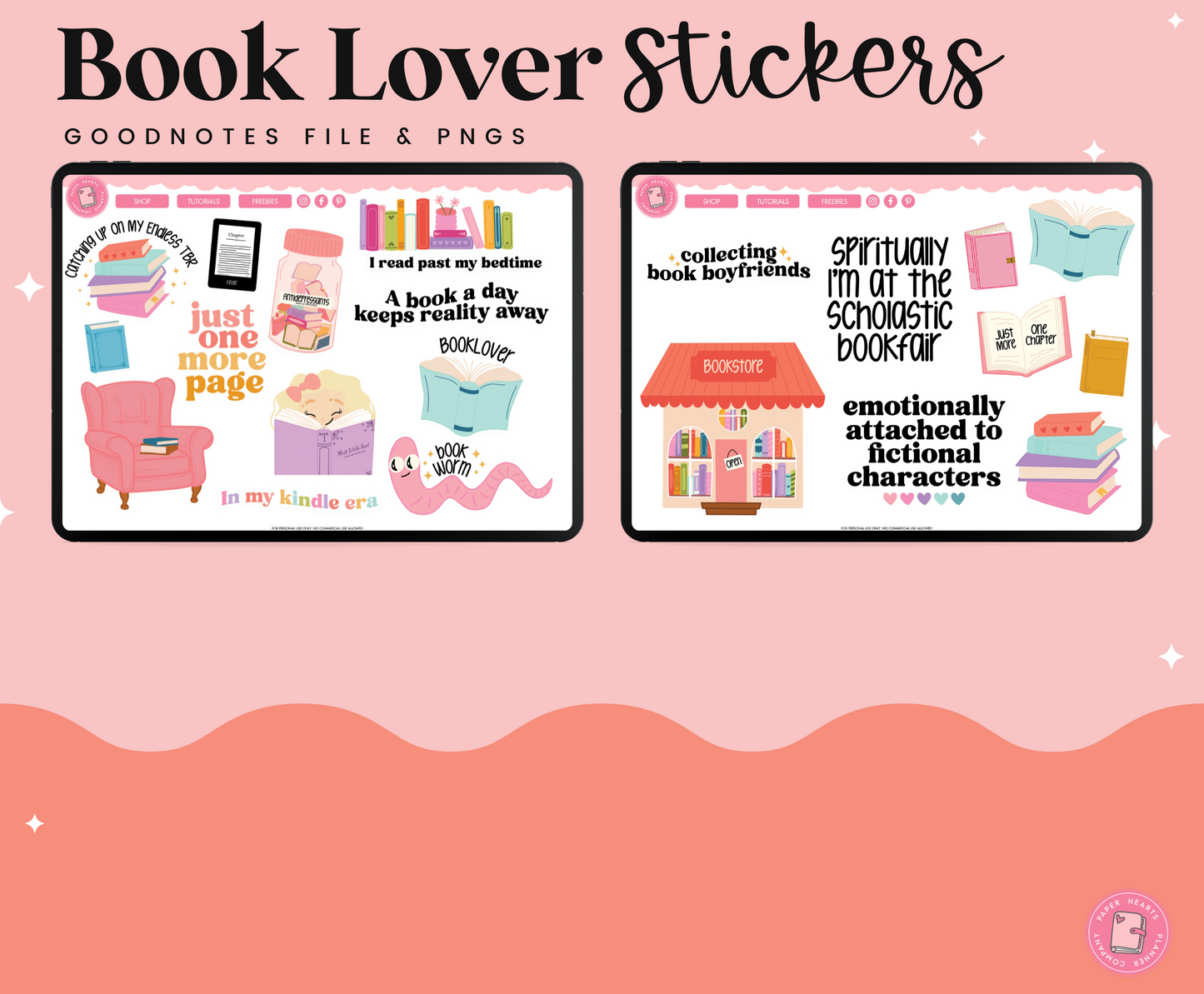 Book Lover Stickers