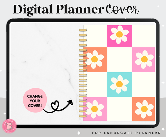 Checkered Flowers Cover