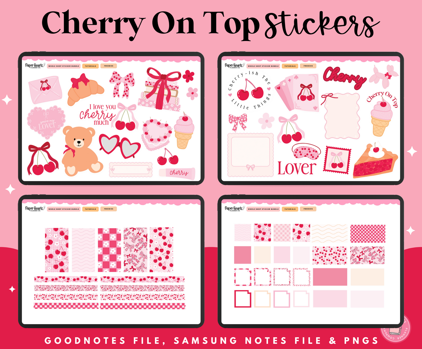 Cherry On Top Stickers