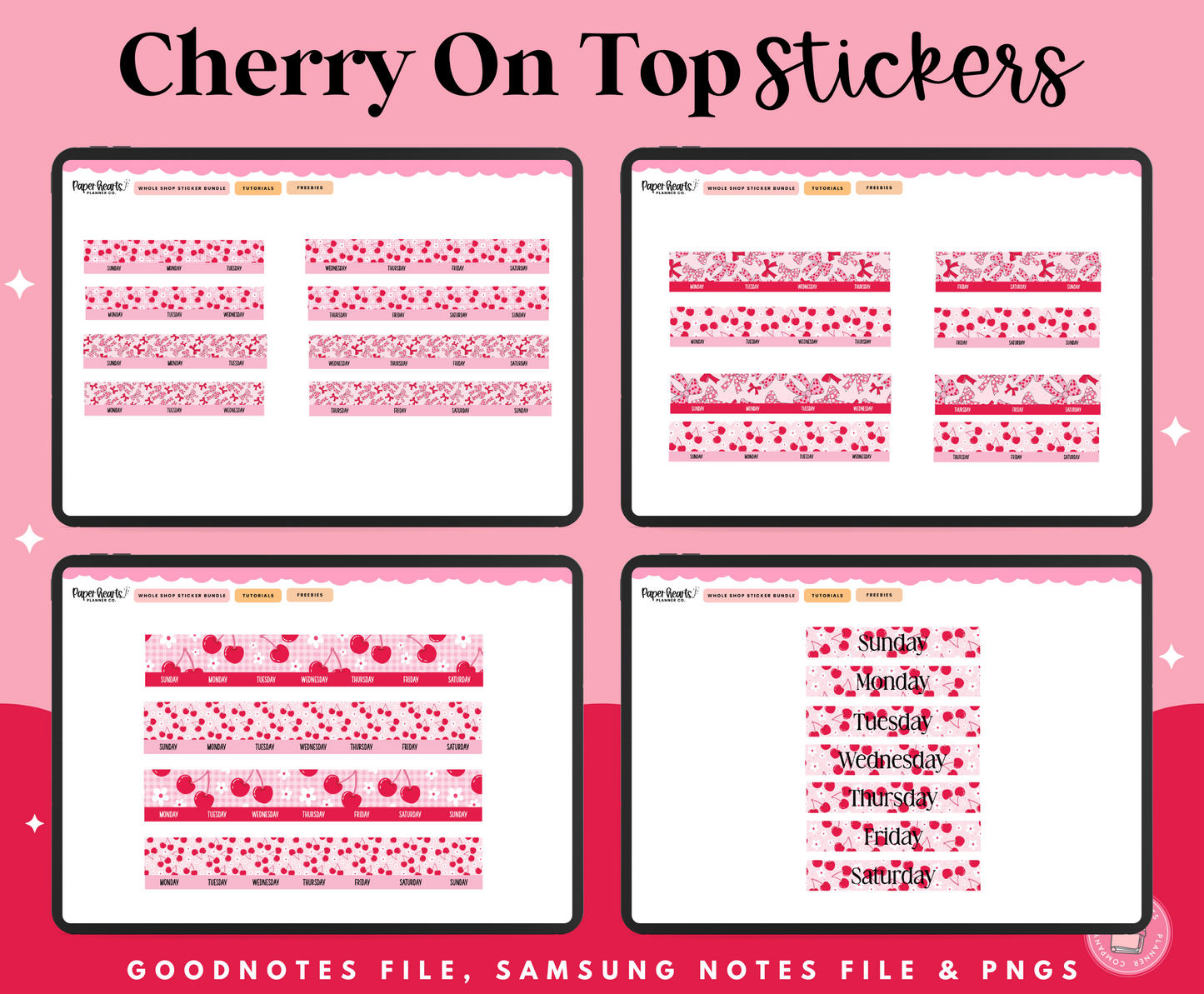 Cherry On Top Stickers