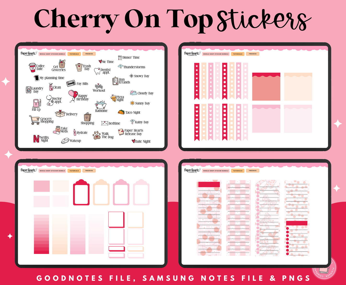 Cherry On Top Stickers
