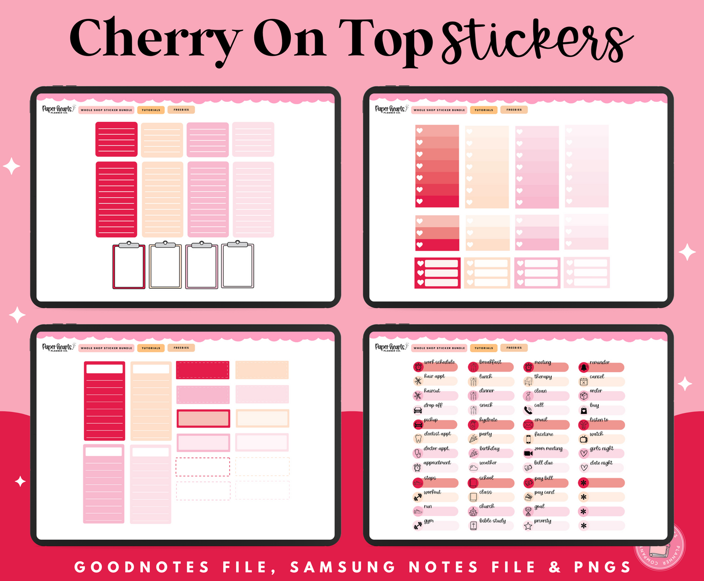 Cherry On Top Stickers