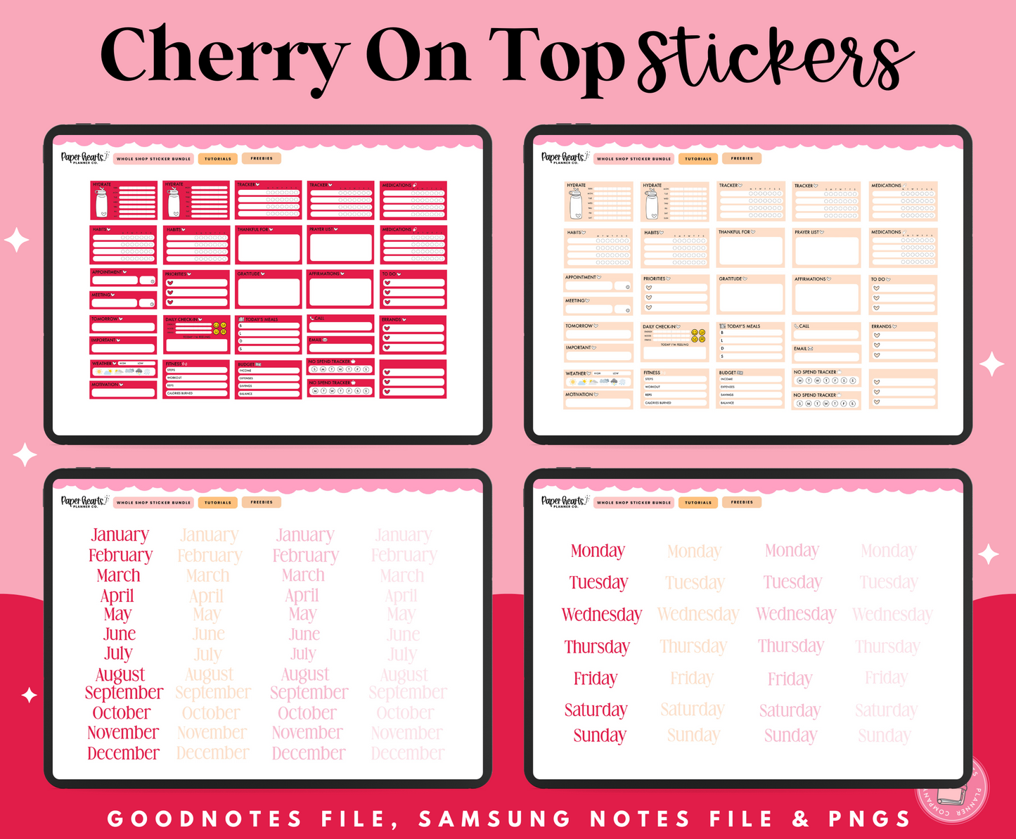 Cherry On Top Stickers
