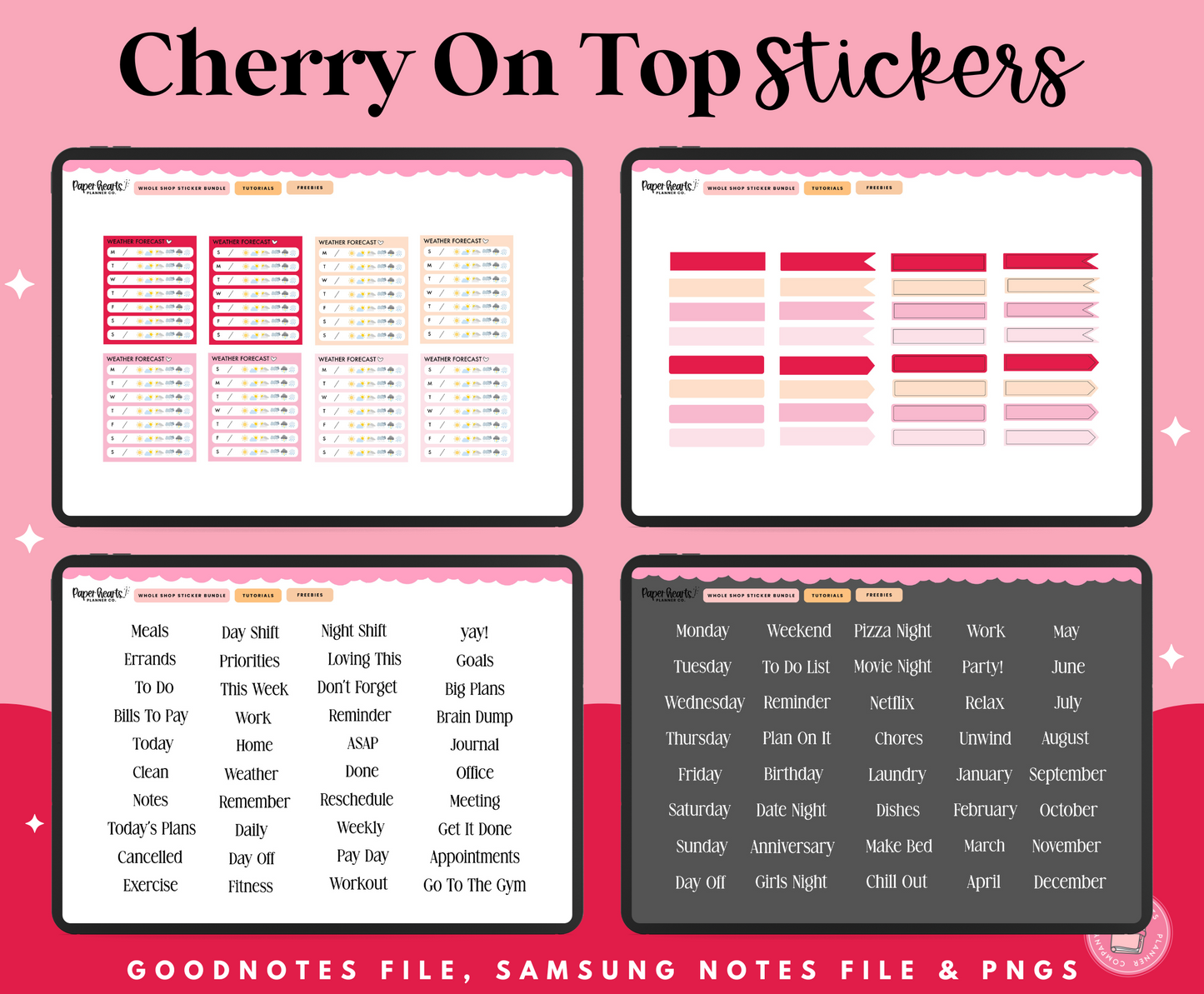 Cherry On Top Stickers