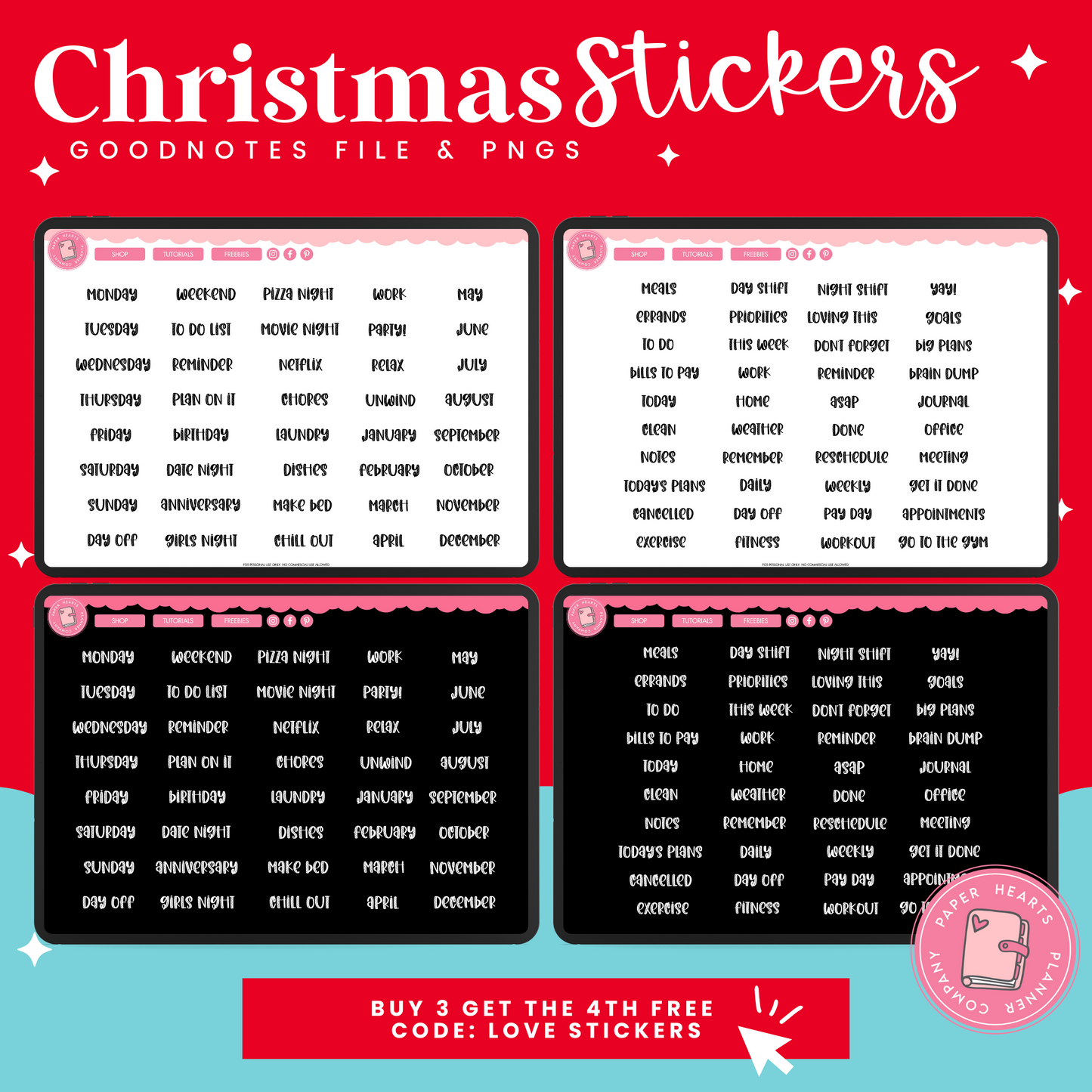 Christmas Cookies Stickers