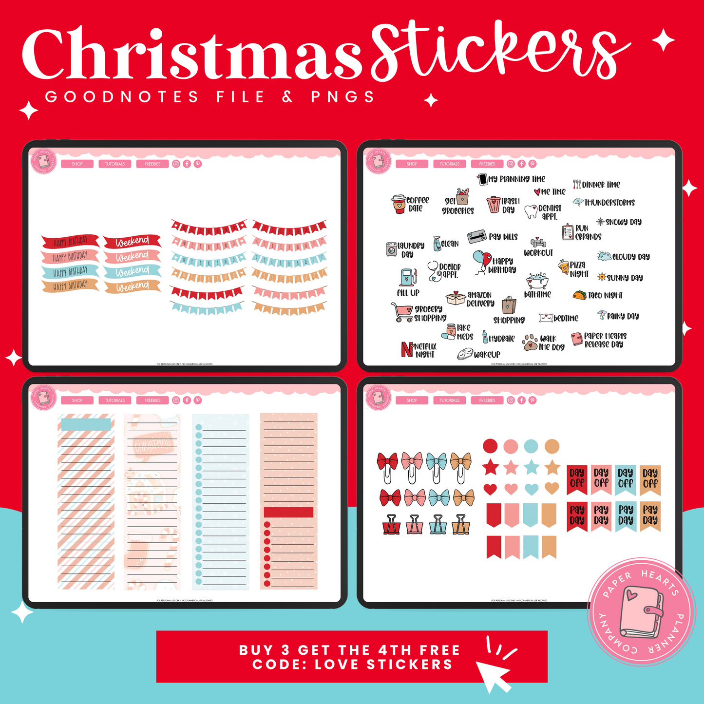 Christmas Cookies Stickers