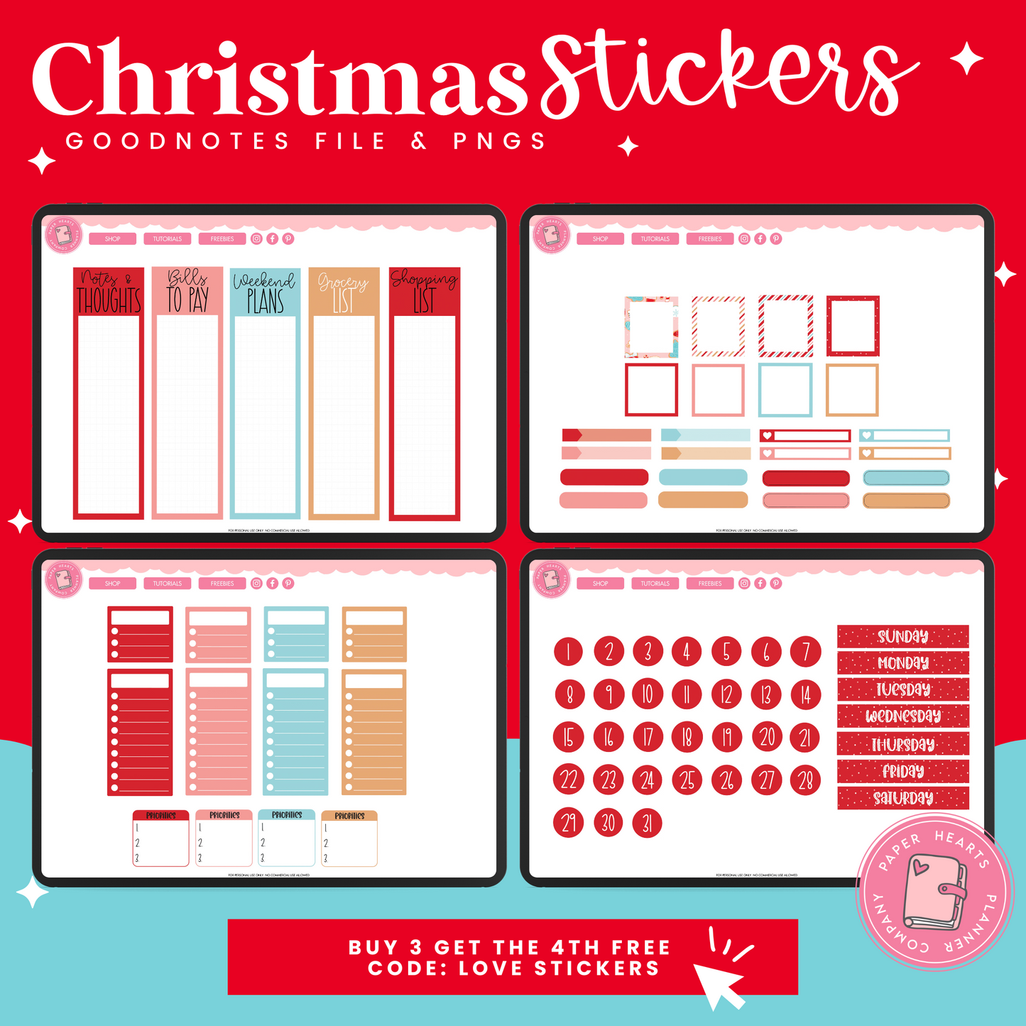 Christmas Cookies Stickers