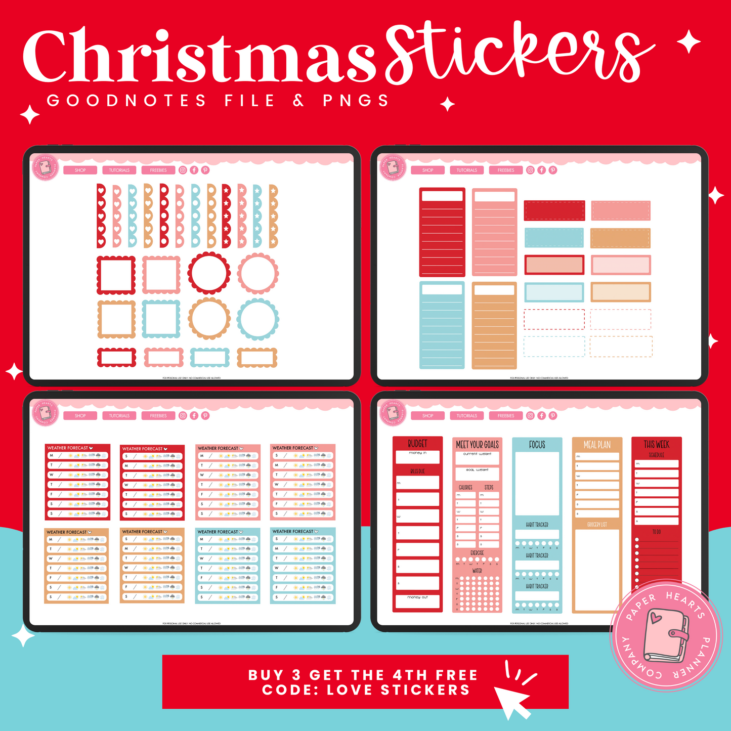 Christmas Cookies Stickers