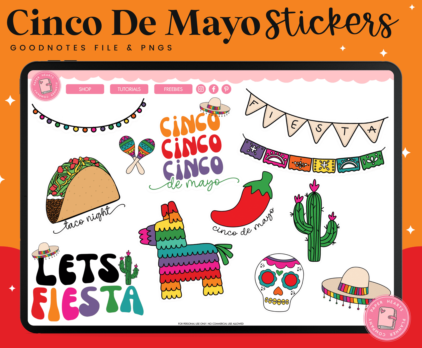 Cinco De Mayo Digital Stickers