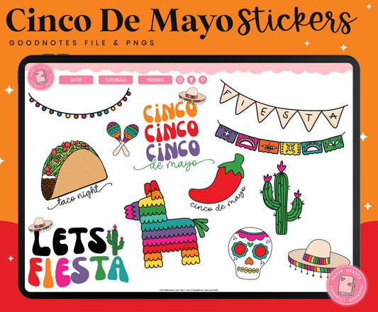 Cinco De Mayo Digital Stickers